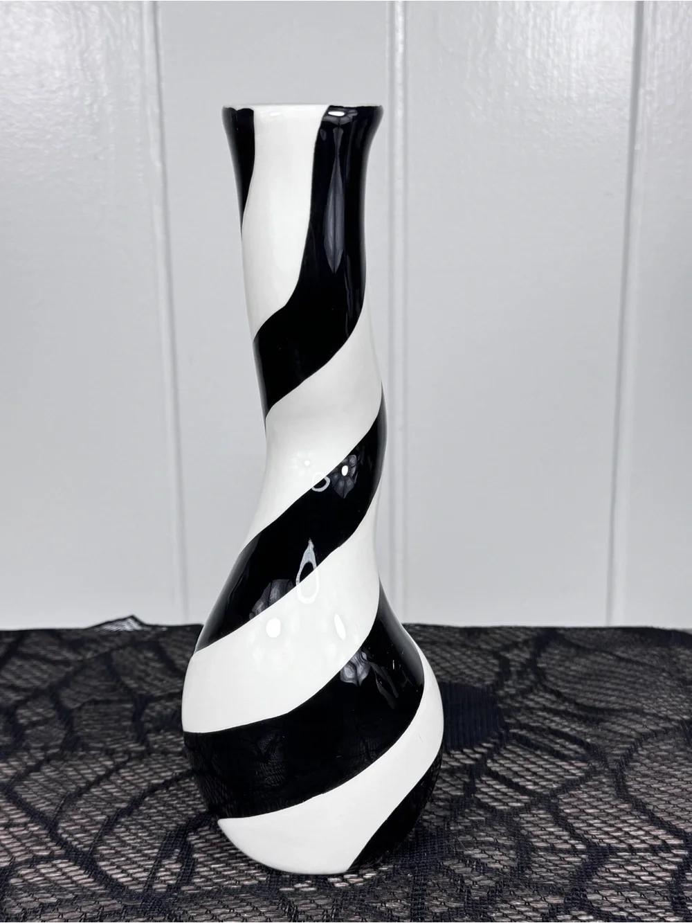 NEW Target Bullseye Playground Novelty Striped Halloween Vase